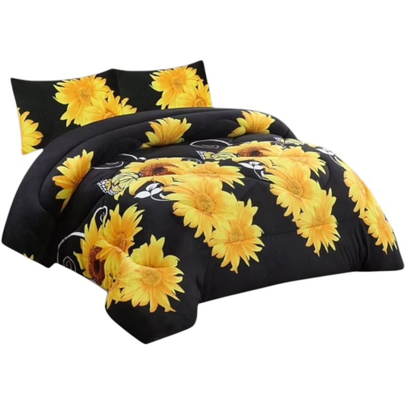 GENERICO - Cobertor De Invierno Plush Con Chiporro 2 Plaza + 2 Fundas Almohadas