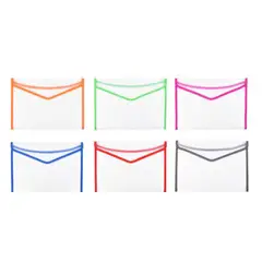 GENERICO - Pack 6 Carpetas Sobre Organizador Documento Plástico 26x36cm