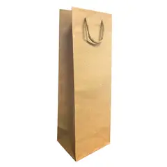 GENERICO - BOLSA DE REGALO VINO PAPEL KRAFT 12X35 X12 UNI