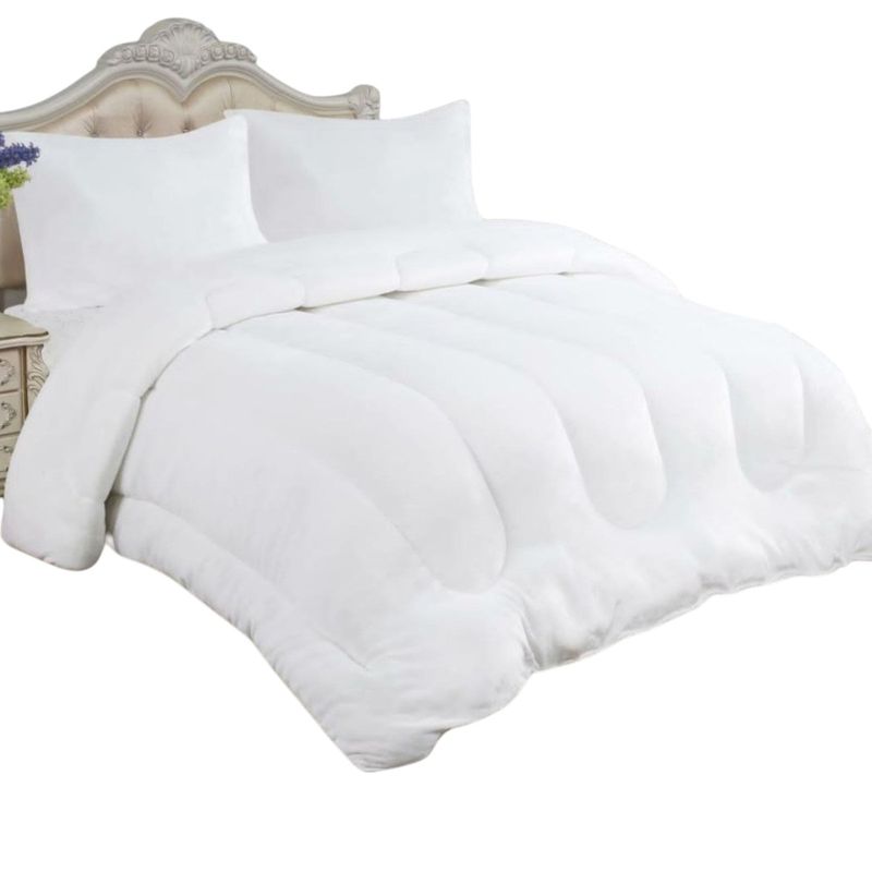 GENERICO - Cobertor De Invierno Plush Con Chiporro 2 Plaza Color Blanco