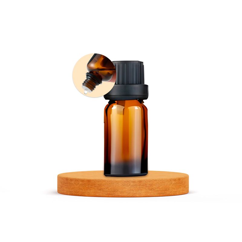 GENERICO - Set 24 Frasco de Vidrio Aceite Esencial Tapa Negra 10ML