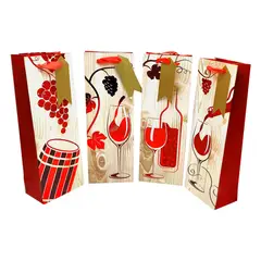 GENERICO - BOLSA DE VINO 127X36 WINE METALLIC X12 UNI
