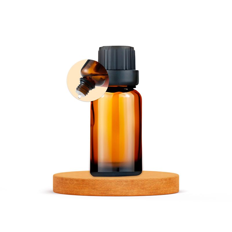 GENERICO - Set 24 Frasco de Vidrio Aceite Esencial Tapa Negra 15ML