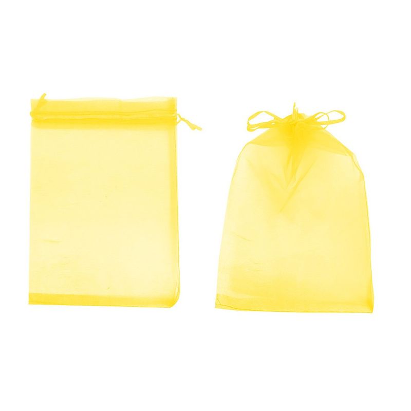 GENERICO - BOLSA ORGANZA AMARILLO 12X17CM X12UNI