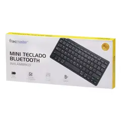 TECMASTER - Mini Teclado Bluetooth Negro Idioma Español Latinoamérica