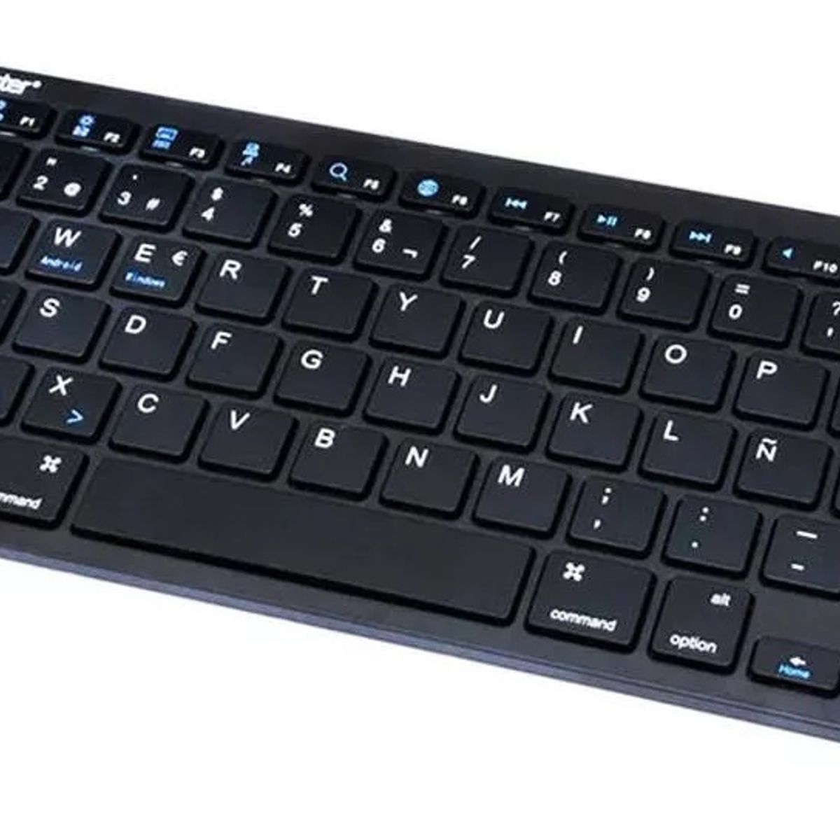 TECMASTER - Mini Teclado Bluetooth Tecmaster Negro Idioma Español Latinoamérica