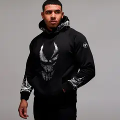 ADEMAN - Poleron canguro Venom black - Edicion Limitada