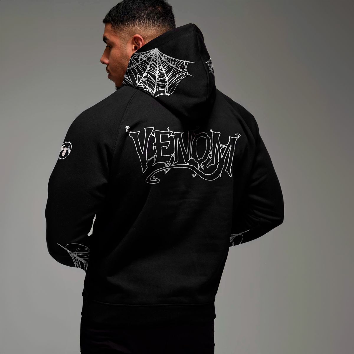 ADEMAN - Poleron canguro Venom black - Edicion Limitada