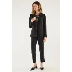 MA GRIFFE - Blazer Negro Mujer Magriffe