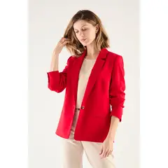 MA GRIFFE - Blazer Liso Rojo Magriffe