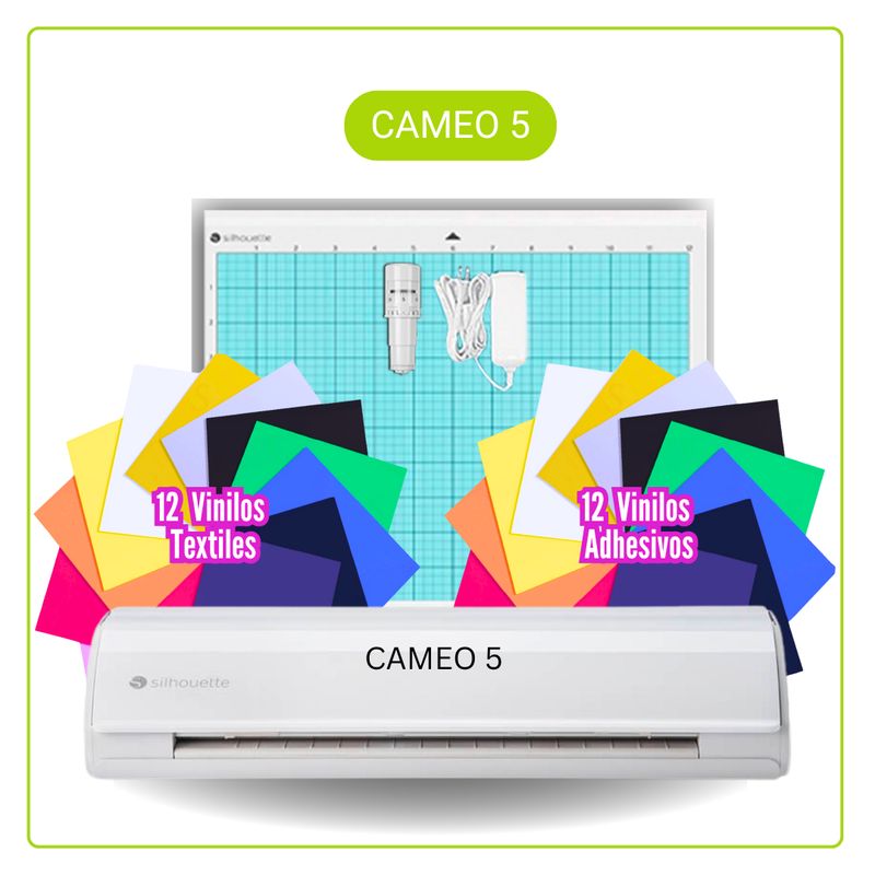 SILHOUETTE - Plotter de Corte Cameo 5 + Vinilos