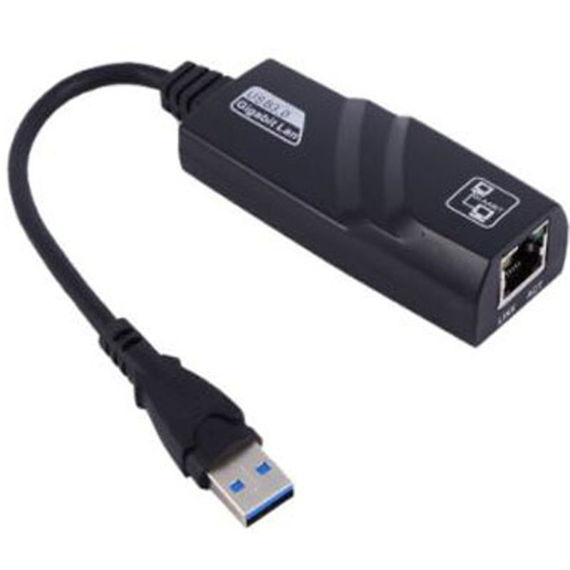 GENERICO - ADAPTADOR USB 3.0 A RJ45 (RED), NEGRO