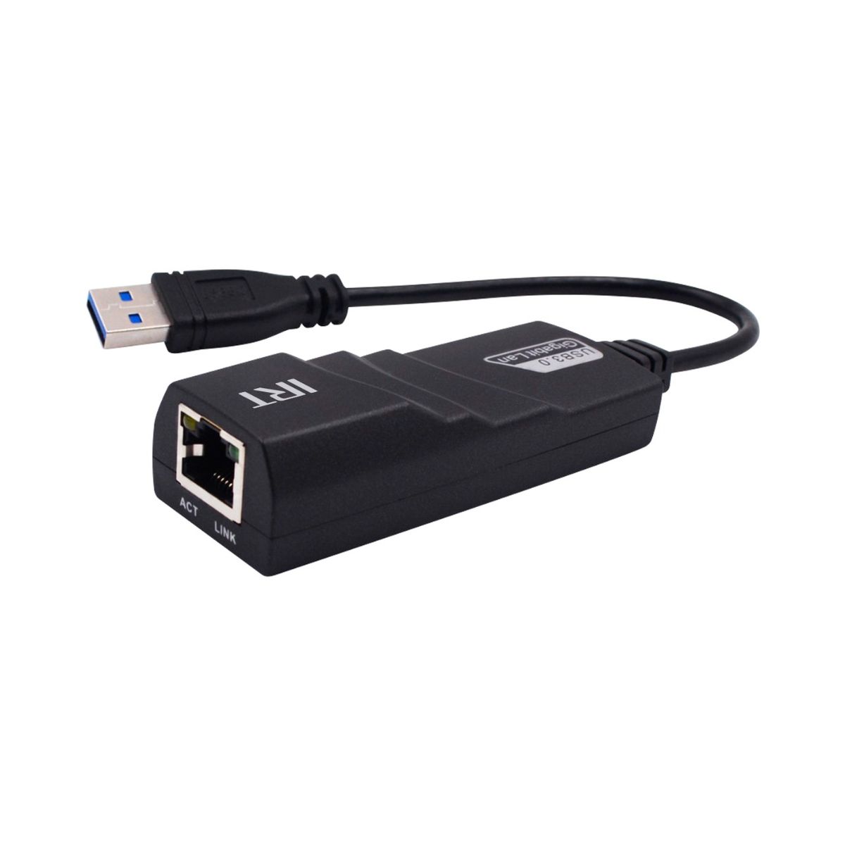 GENERICO - ADAPTADOR USB 3.0 A RJ45 (RED), NEGRO