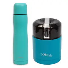 DORAL - Pack Termos 600ml + Bala Hydrous 500ml Azul