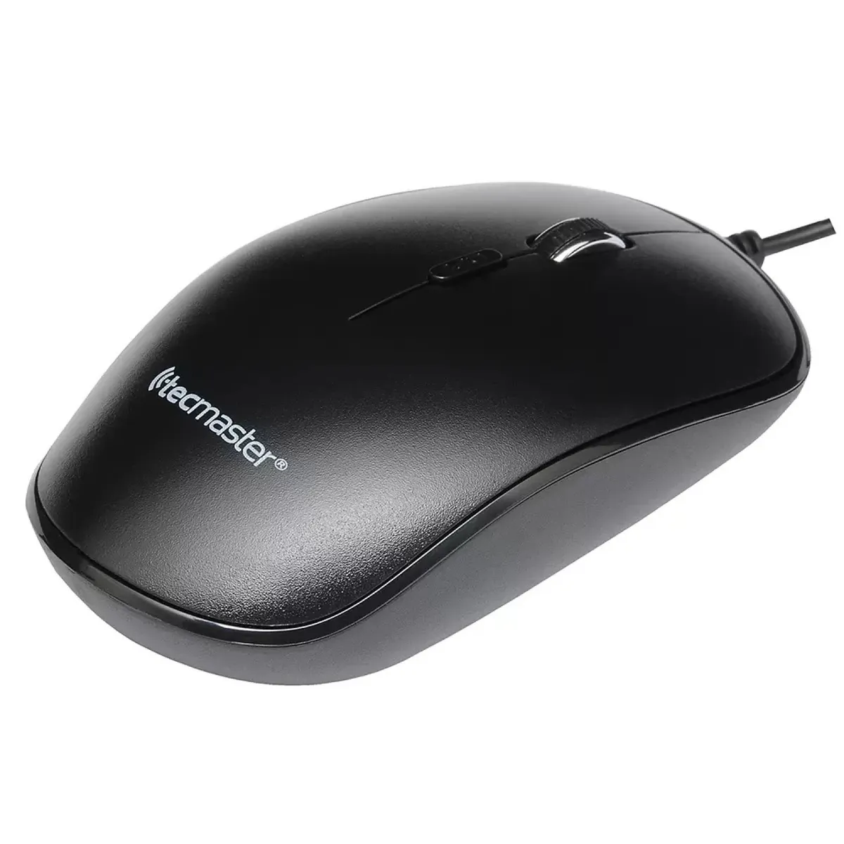 TECMASTER - Mouse Óptico con Cable USB 1600 dpi Tecmaster Negro