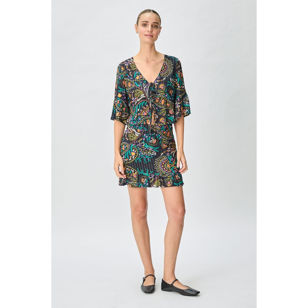 IO - Falda Corta Negro Mujer Io