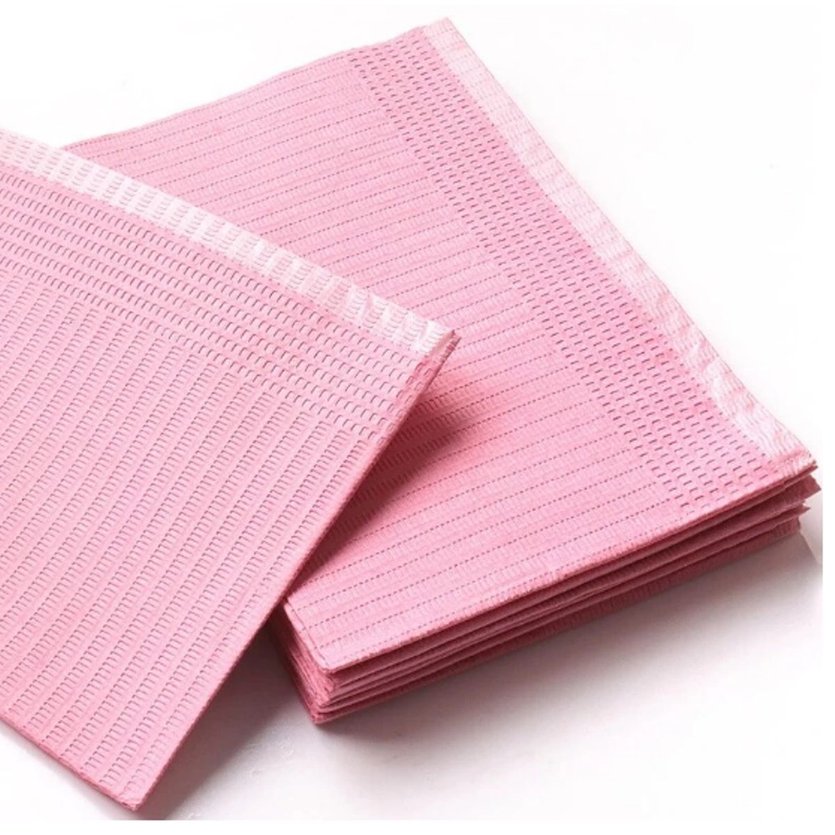 GENERICO - Babero Dental color Rosa Campo de Trabajo 125 und