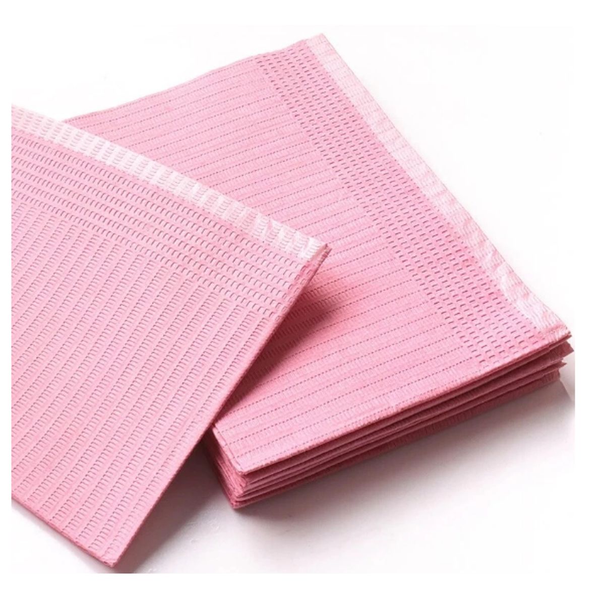 GENERICO - Babero Dental color Rosa Campo de Trabajo 125 und