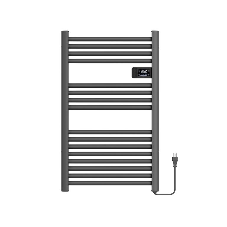 VERKEN Secador de Toallas Vesubio - Calentador Toallero Eléctrico Mural - Gris