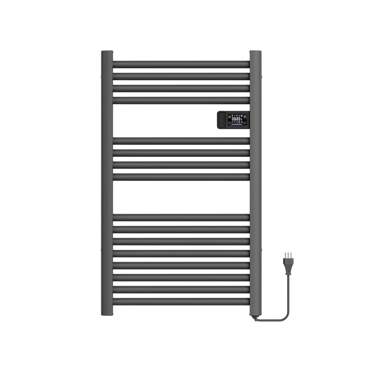 VERKEN - Secador de Toallas Vesubio - Calentador Toallero Eléctrico Mural - Gris