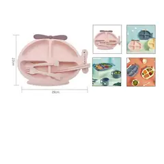 GENERICO - Set Alimentacion Bebe Helicoptero