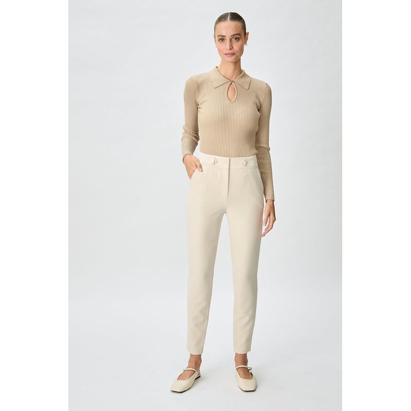 IO - Pantalon Liso Beige iO