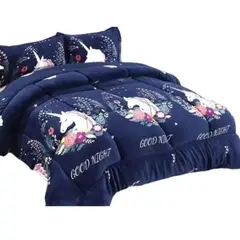 GENERICO - Plumon Plush Liso Con Chiporro 1.5 Plaza + 1 Funda De Almohada
