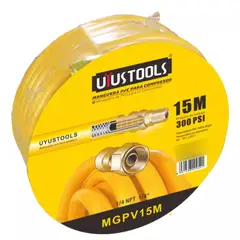 UYUSTOOL - Manguera De Compresor De Aire 1/4 300 Psi 15 Metros Uyustools