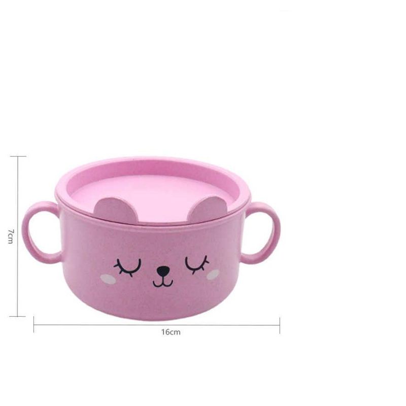 GENERICO - Tazón Bowl Con Tapa Para Bebes Niños