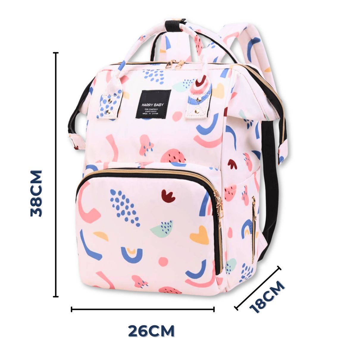 UTILISIMO - Mochila Maternal Bolso Pañalera Infantil Térmica e Impermeable Pink