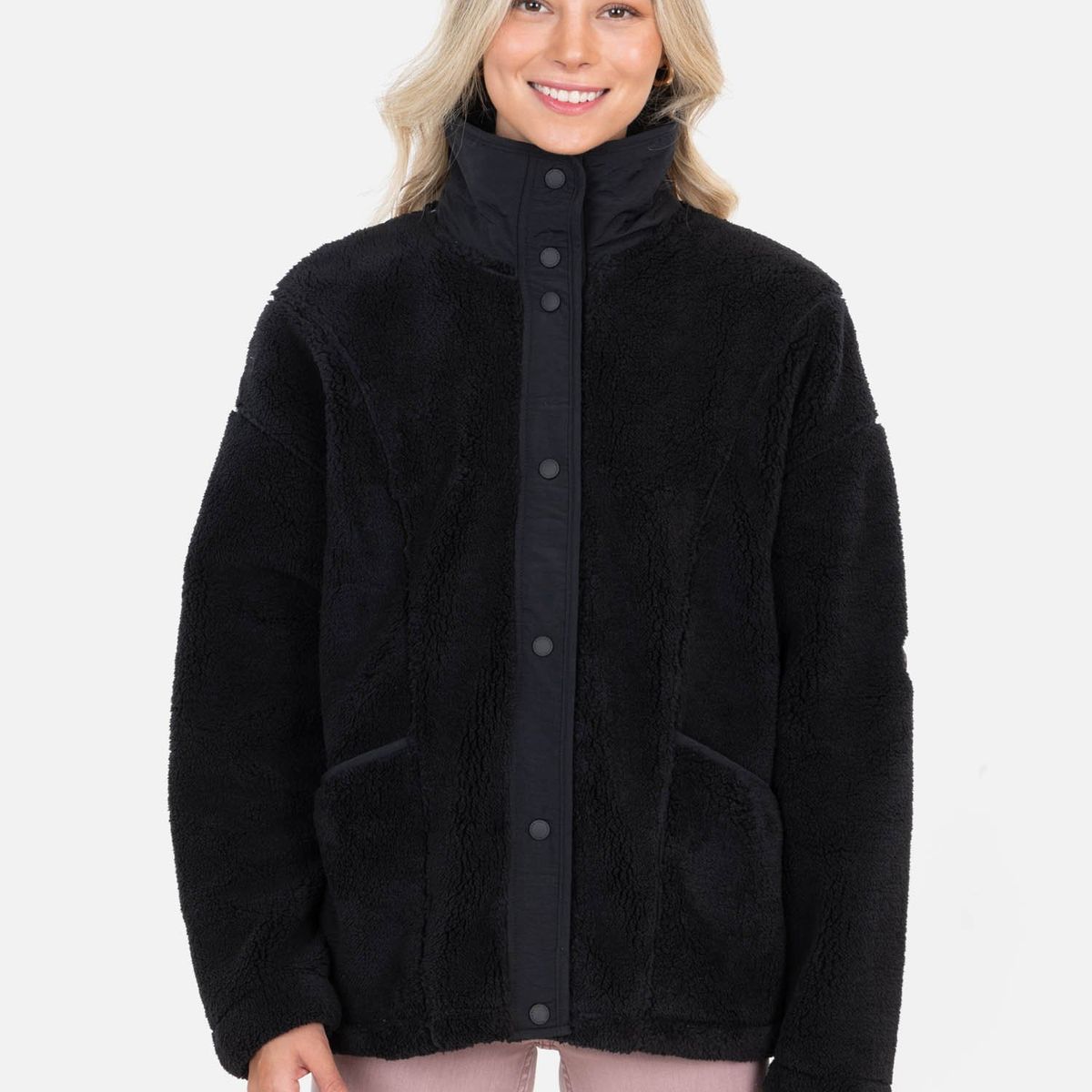 MAUI AND SONS - Poleron Chiporro Taly Negro Mujer Maui And Sons