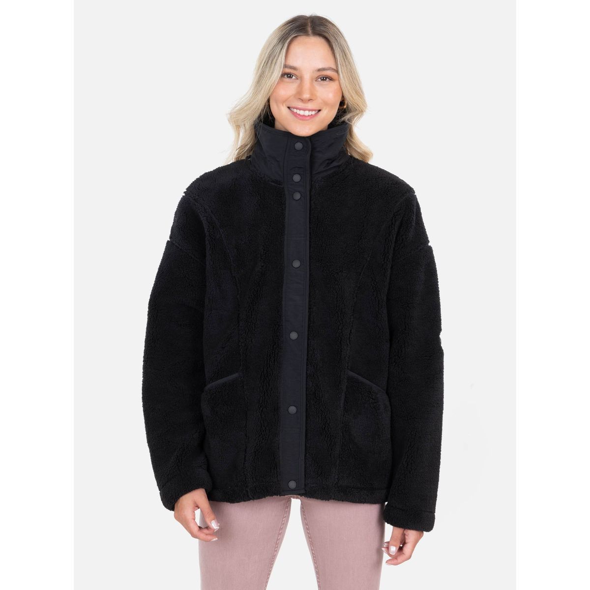 MAUI AND SONS - Poleron Chiporro Taly Negro Mujer Maui And Sons