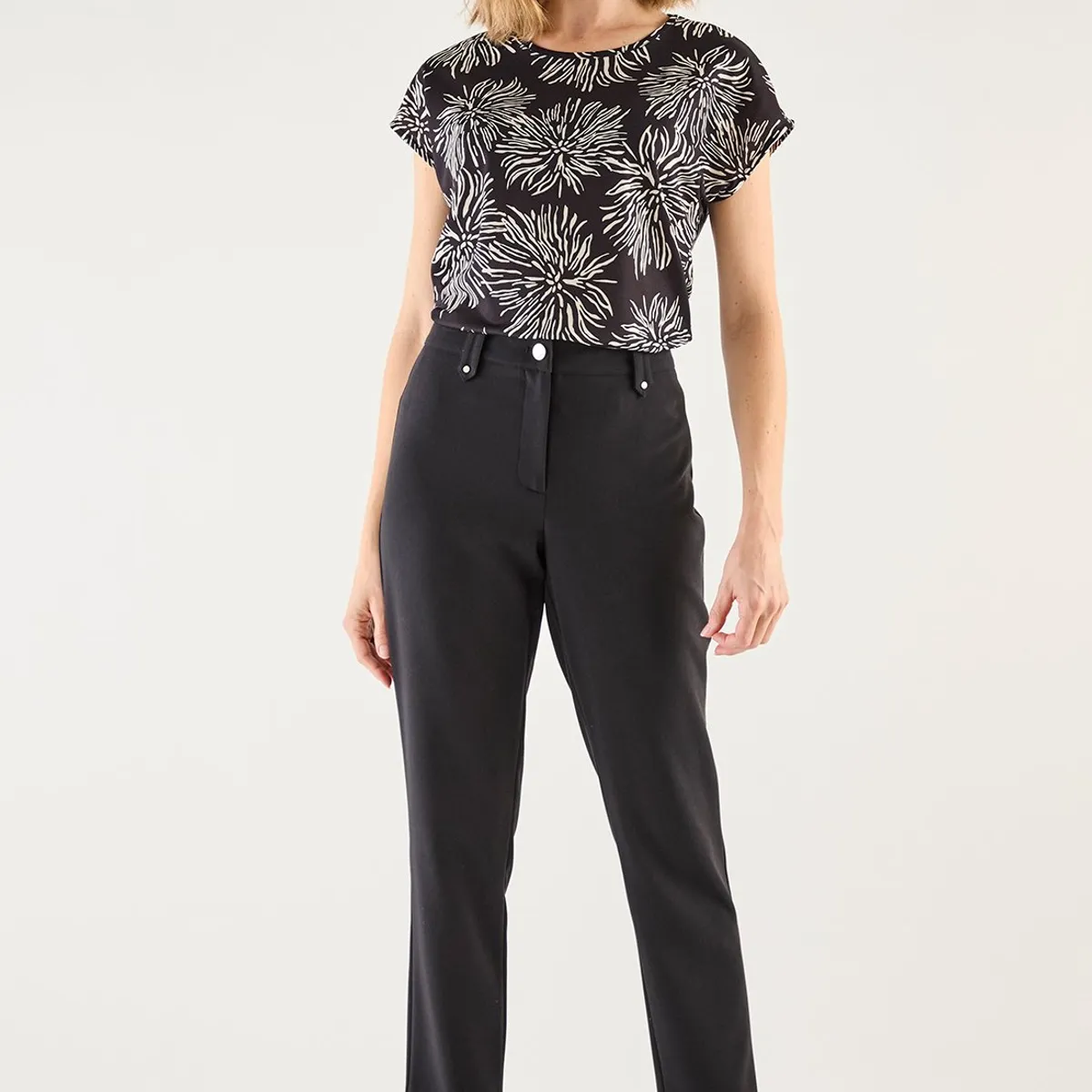 MA GRIFFE - Pantalon Negro Mujer Magriffe