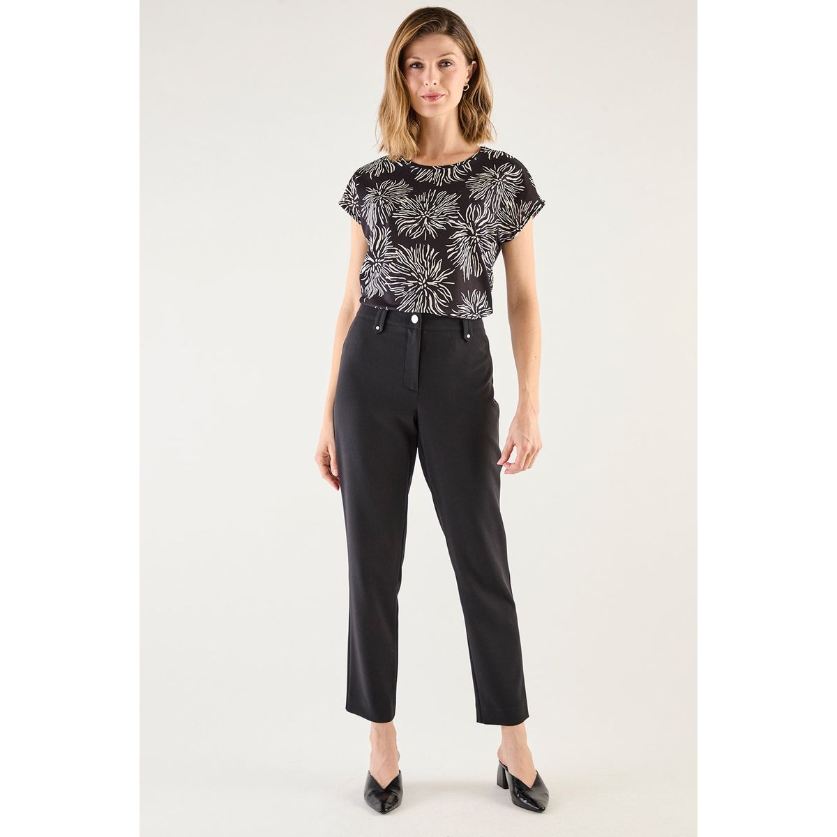 MA GRIFFE - Pantalon Negro Mujer Magriffe