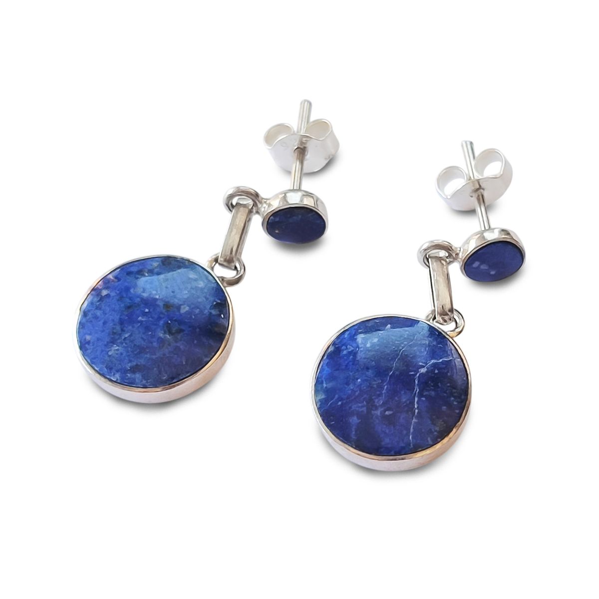 COGGIOLA - Aros Círculo Colgante Lapislázuli Plata Fina 950