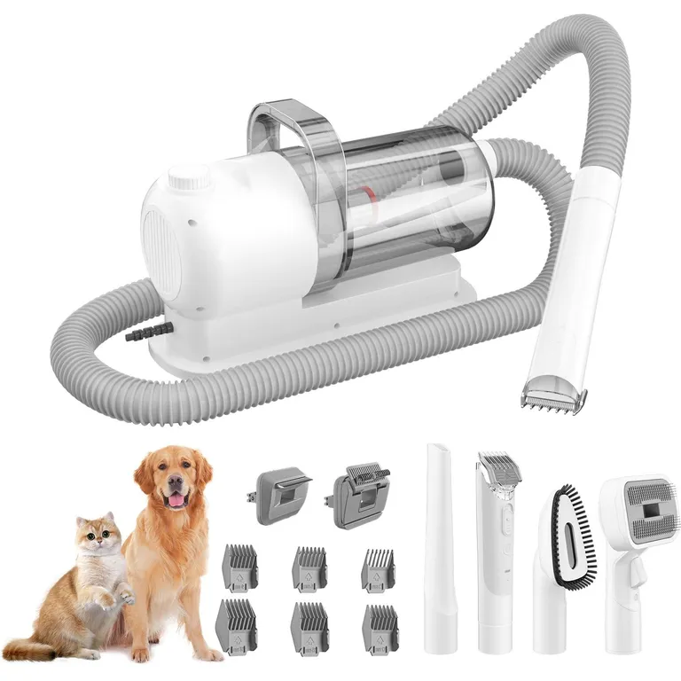 Kit De Aseo Mascotas Aspiradora Cortapelos 2 En 1 Clean