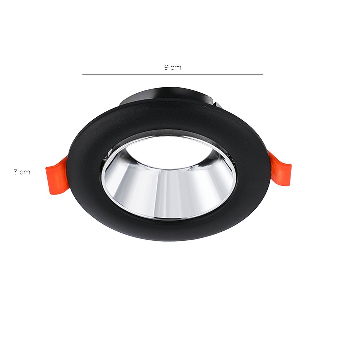 WANT - Foco Spot Porta GU-10 LED Track Light 9 cm - NegroPlateado