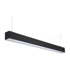 WANT - Luminaria Lineal ECO Conectable 5070 40W 120cm Luz Cálida - Negro