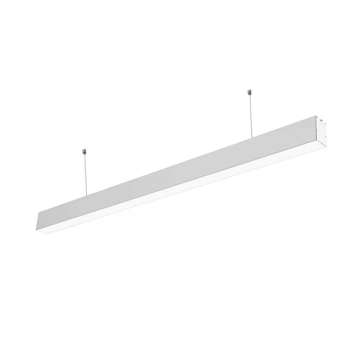 WANT - Luminaria Lineal ECO Conectable 5070 40W 120cm Luz Cálida - Plata
