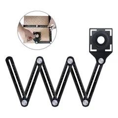 GENERICO - Regla De Medición Multiángulo 6 Lados Carpintero Baldosas