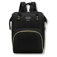 Mochila Maternal Bolso Pañalera Bebé Térmica E Impermeable Black