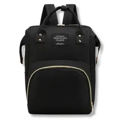 UTILISIMO - Mochila Maternal Bolso Pañalera Bebé Térmica E Impermeable Black