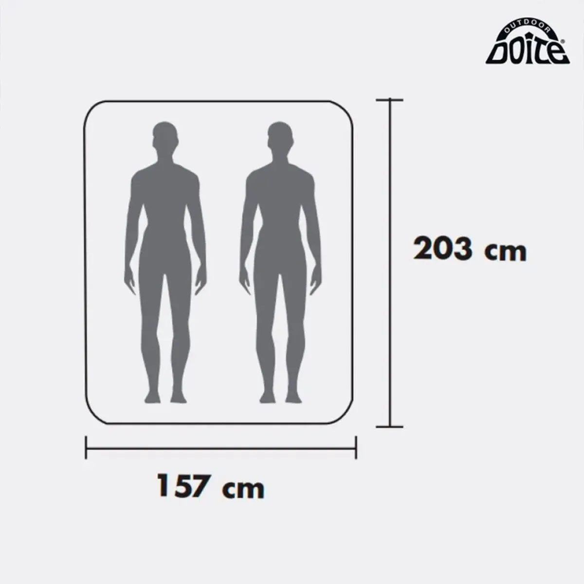 DOITE - Colchón inflable queen 203x157x45cm high palace Doite