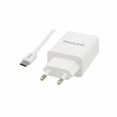 PHILCO - CARGADOR RAPIDO 2.1 CON CABLE TIPO C