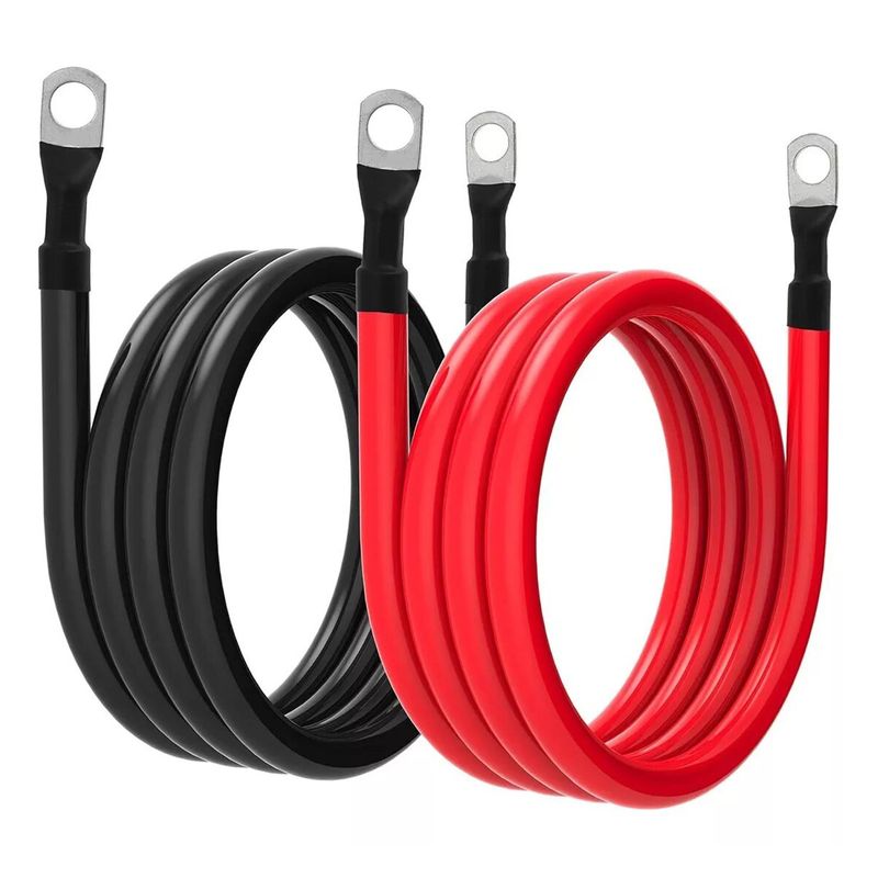 SOLIOT - Par Cables Solar 1.5mts Sección 35mm2 Rojo Negro