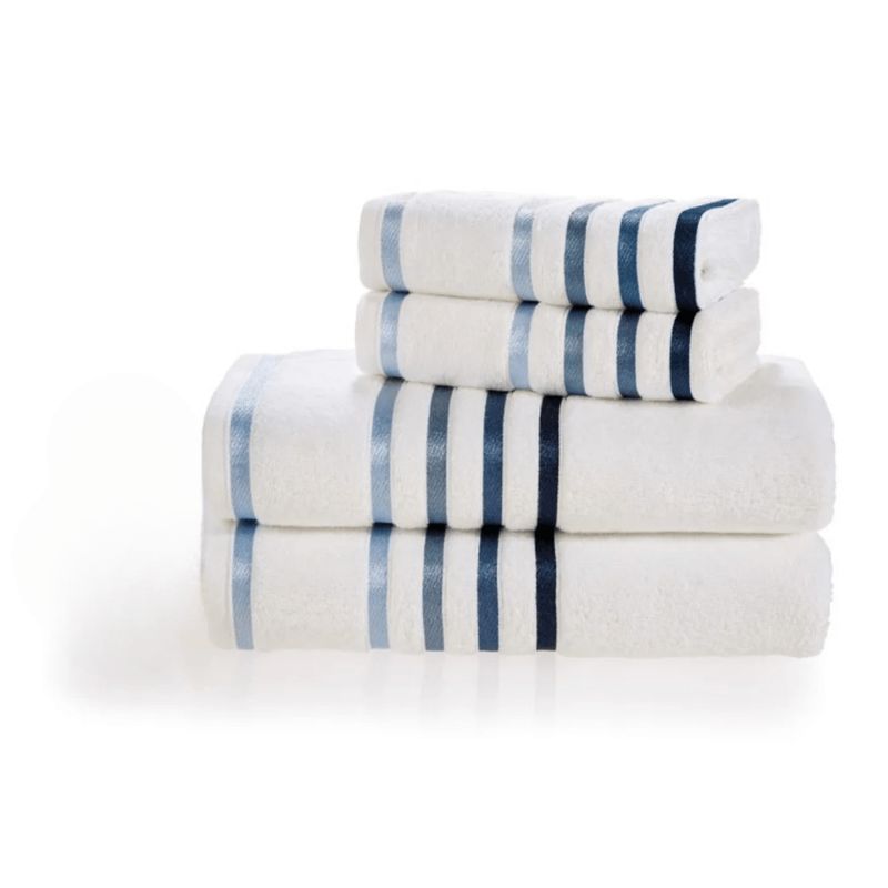 KARSTEN - Set Sábana Baño Lumina 4 Piezas 100% Algodón