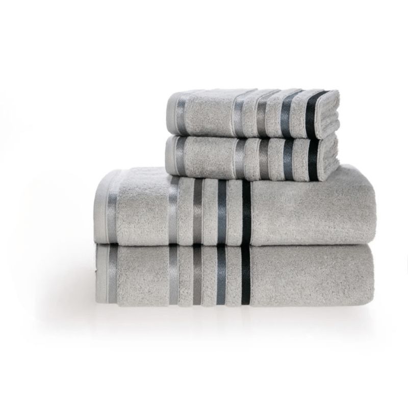 KARSTEN - Set Sábana Baño Lumina 4 Piezas 100% Algodón