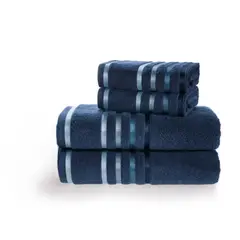 KARSTEN - Set Toalla baño Lumina 4 Piezas 100% Algodón