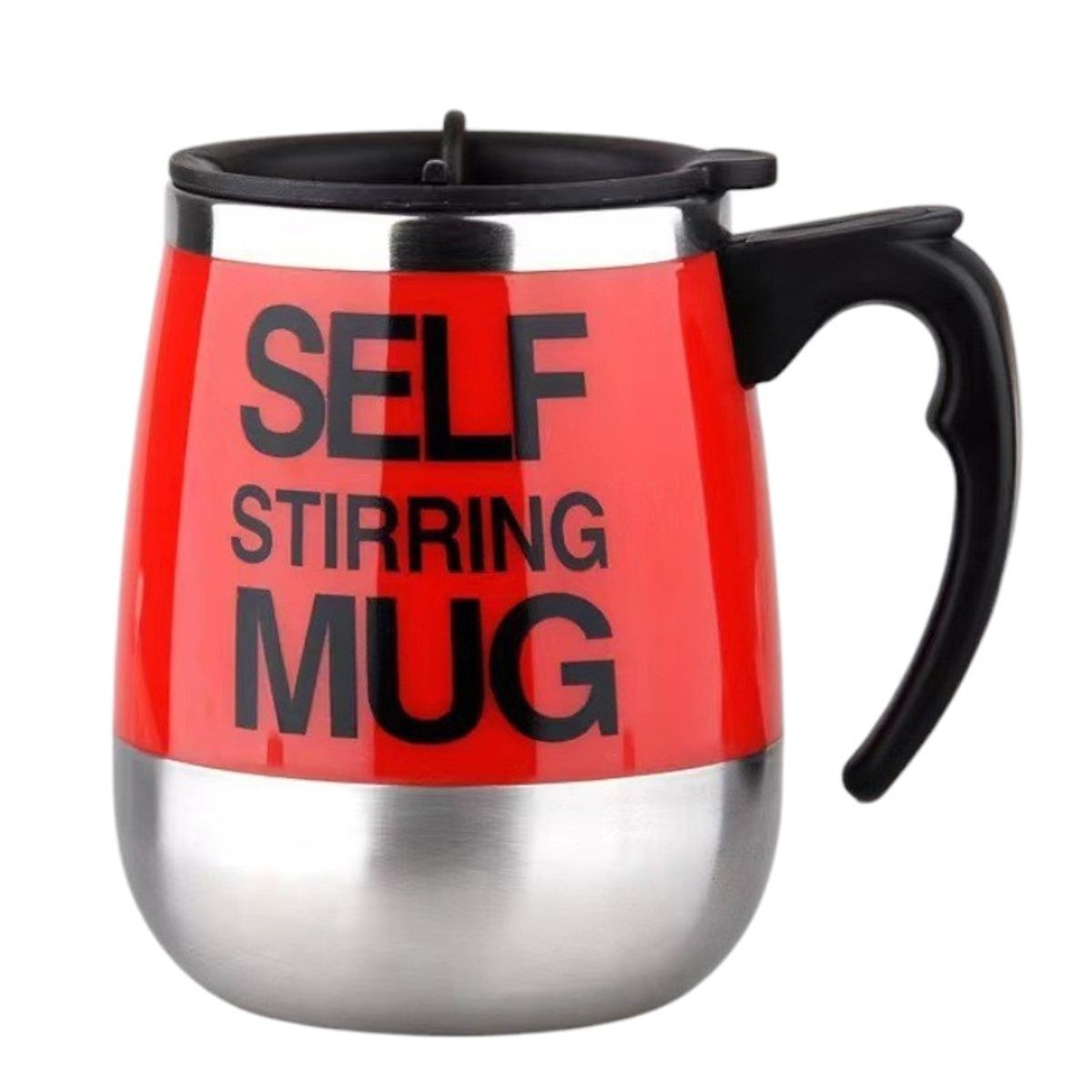 GENERICO - Tazón Taza  Mug Con Revolvedor Automático A Pilas Con Tapa