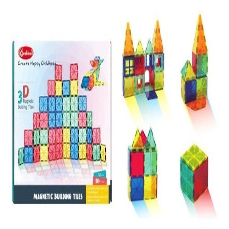 GENERICO - Set de Construcción Magnético Acooltoy 32 Piezas
